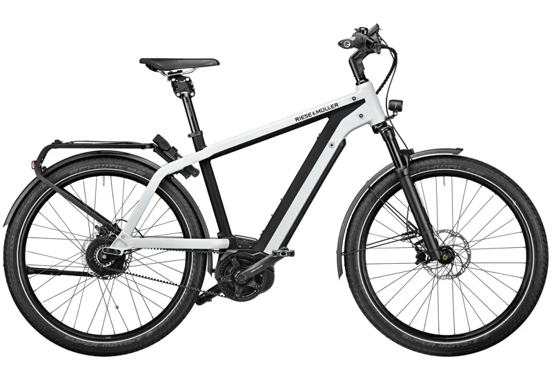 Riese and Muller Charger GT Silent Electric Bike Pearl White